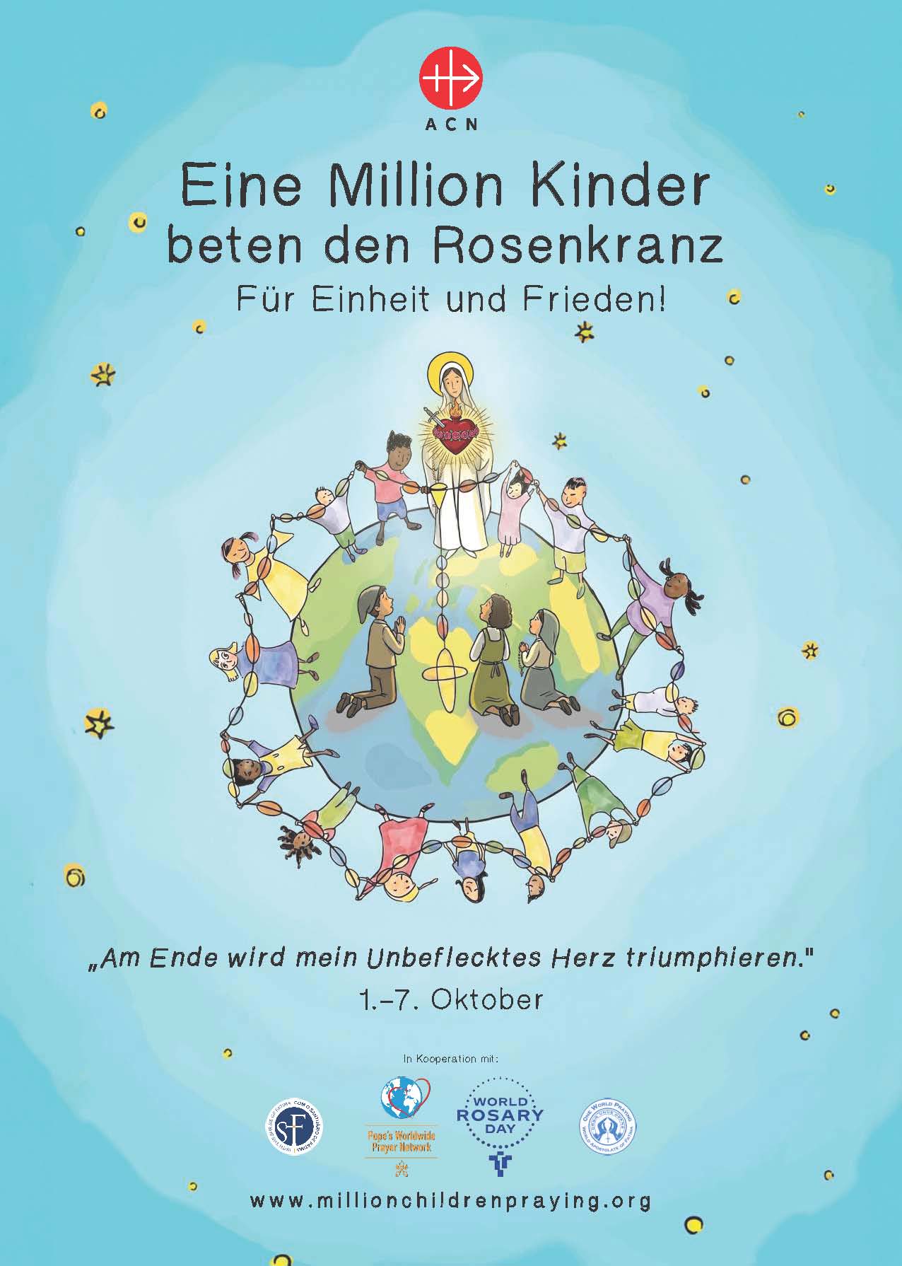 Eine Million Kinder beten den Rosenkranz für den Frieden